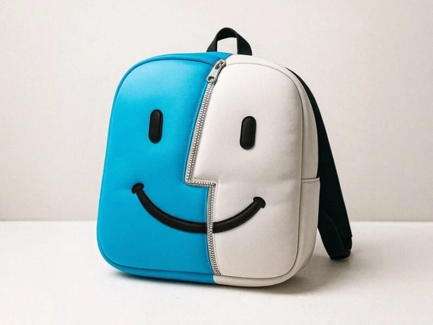 Internet Icon Accessory Design - Finder Icon Backpack Reimagines macOS's Desktop Icon as a Wearable (TrendHunter.com)